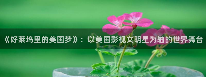 蓝莓视频在线观：《好莱坞里的美国梦》：以美国影视女明星为轴的世界舞台